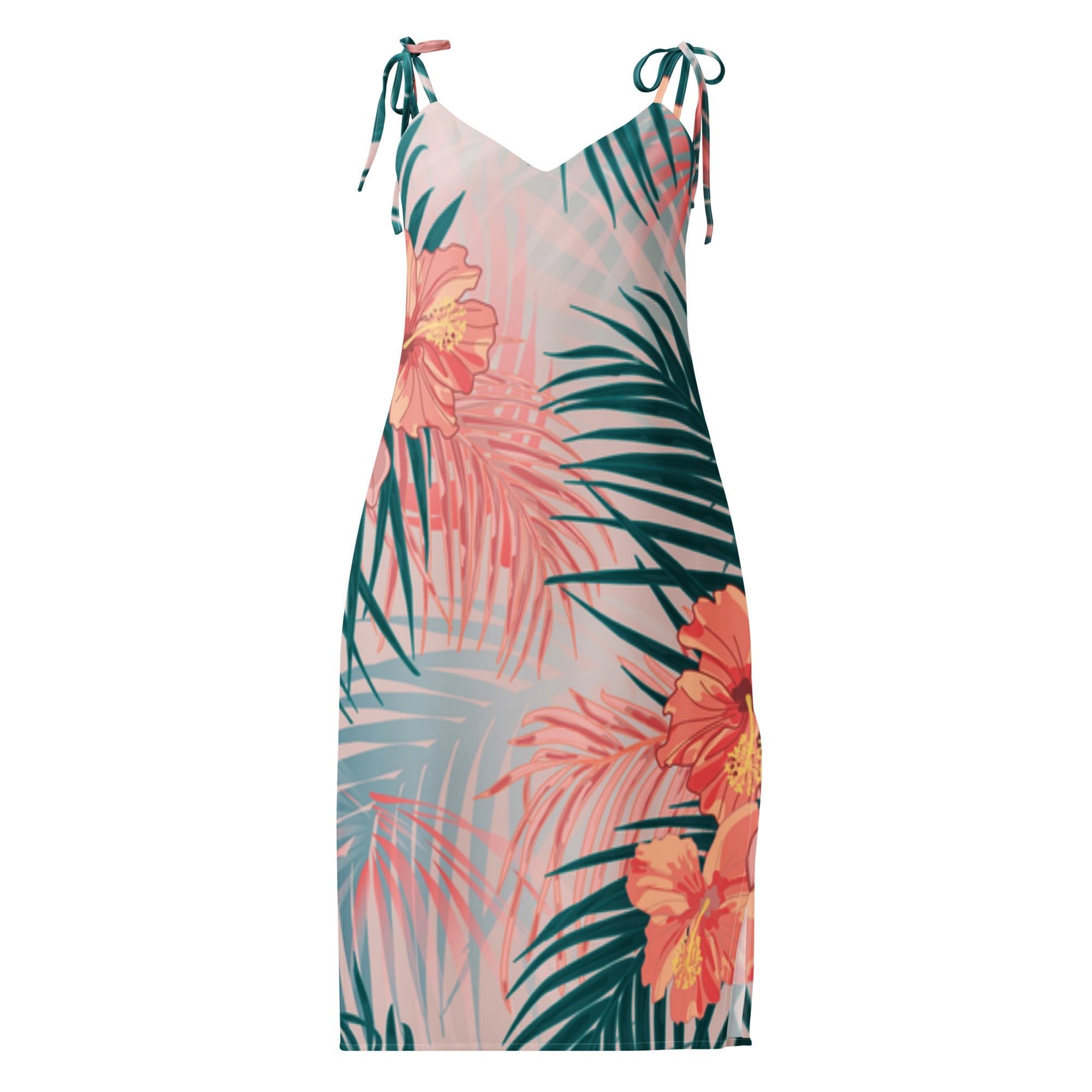 Tie-strap midi dress